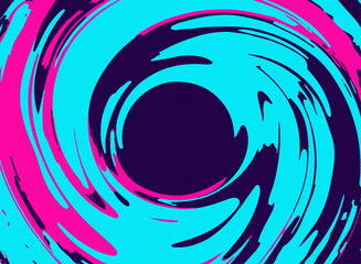 マーブル模様の渦を巻く抽象的な背景イラスト