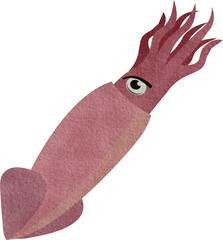 Sea fish animal watercolor