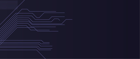Abstract modern futuristic circuit board line path design, pcb or electronic circuit background design. Good for background, banner, business, cover, template