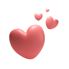 Illustration of a Heart, 3D render.