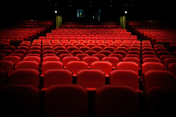 Fototapeta Red theater seat obraz