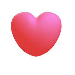 vector set of red 3d hearts isolated on a object icon concept isolated