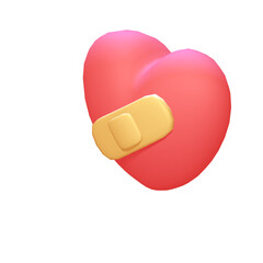 vector set of red 3d hearts isolated on a object icon concept isolated