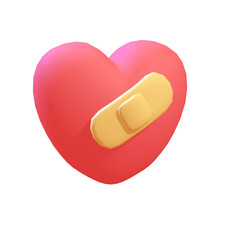 vector set of red 3d hearts isolated on a object icon concept isolated