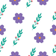 Obraz na płótnie Canvas Floral Seamless Pattern Design