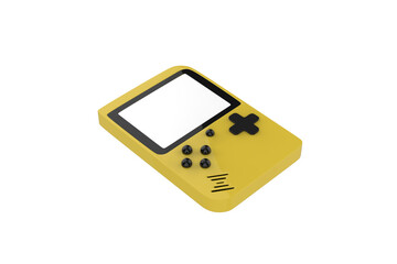 game console portable gaming device. isolated on a white background. 3d illustration