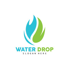 Water Drop Logo, Simple Vector, Elegant Design, Icon Symbol Template