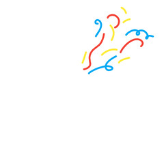 cute party confetti popper illustration