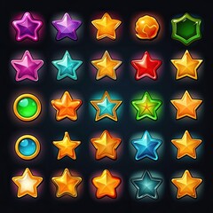 Obraz premium icon star game ai generated