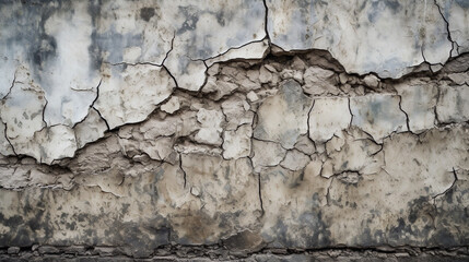 Cracked old concrete wall texture background