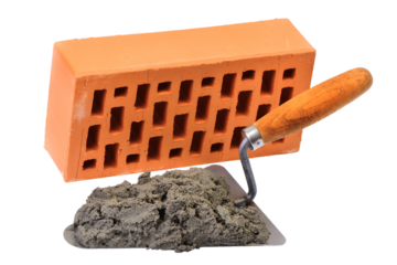 Brick and cement isolated 