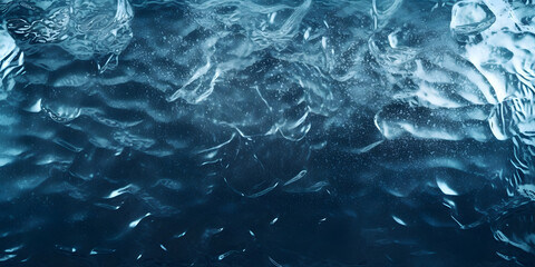 Blue ice water texture