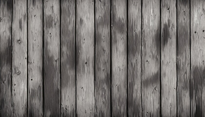 Black and grey wood background. A wooden fence with gray wood planks - Generative Ai