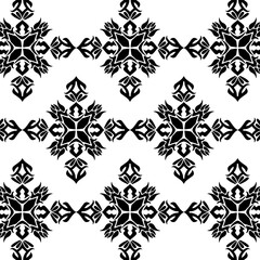 geometric cool abstract floral pattern