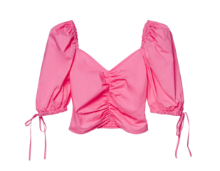 pink blouse isolated on transparent background