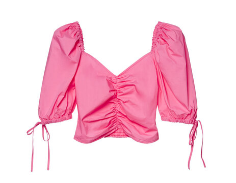 pink blouse isolated on transparent background