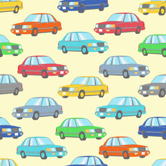 Fototapeta na wymiar pattern with cars