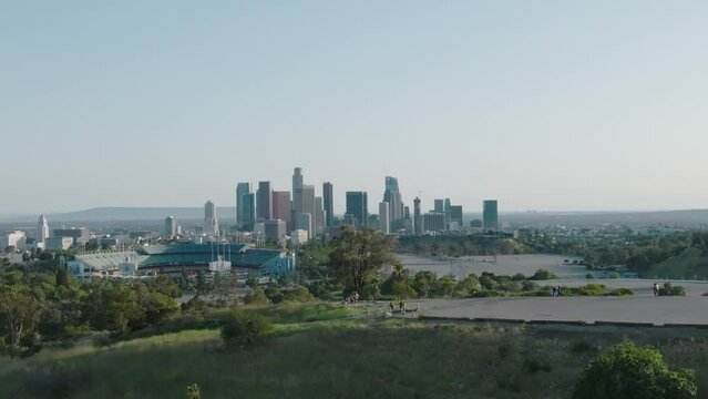 Drone Aerial Footage of Downtown Los Angeles, California