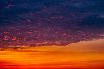 Panorama of Twilight Sky and Clouds as a Background Image