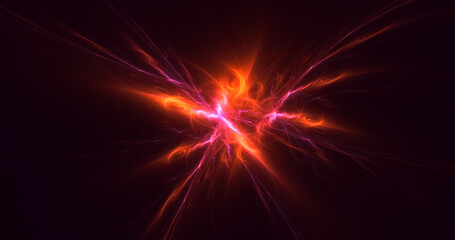 3D rendering abstract fractal business background