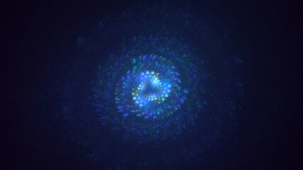 Obraz premium 3D rendering abstract circle light background