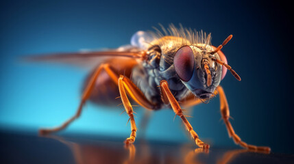 Fototapeta premium microscope photography of an insect