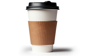 a plain design takeout coffee cup