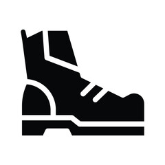 boots glyph icon illustration vector graphic
