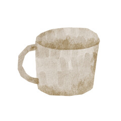 ベージュのマグカップ