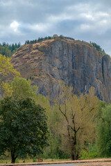 Vista House seen from the park below Oregon.