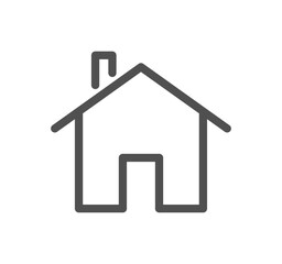 Smart house related icon outline and linear vector.