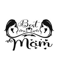  Best mom Happy mother's day shirt print template, Typography design for mom, mother's day, wife, women, girl, lady, boss day, birthday