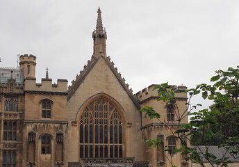 Westminster Hall at the Parliament in London