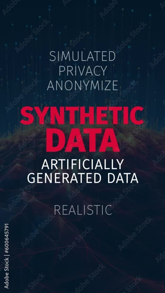 Canvas Prints synthetic data revolution: anonymized & realistic training for ai models. vertical video
