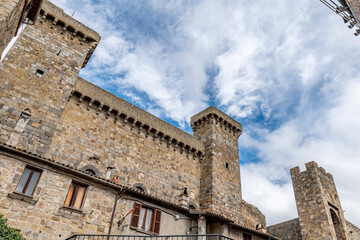 Rocca Monaldeschi della Cervara fortress, Bolsena, Italy, under a beautiful sky