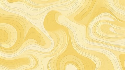  a yellow background with wavy lines and a wavy pattern on it.  generative ai