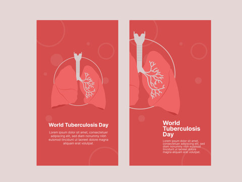 World Tubercolosis day poster social media template