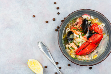Spicy traditional fish soup, recipe place