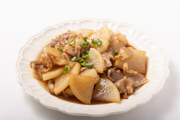 豚バラ大根の照り焼き