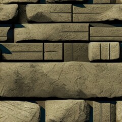 Stone Seamless Pattern, Wall background, Brick Seamless Pattern, Wall Background, Rock Wall, Bricks, Rock Pattern, Generative AI