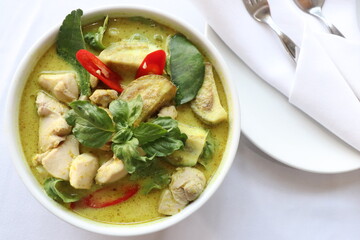 Chicken Green Curry with Basil