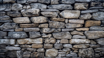 old cracked stones wall background