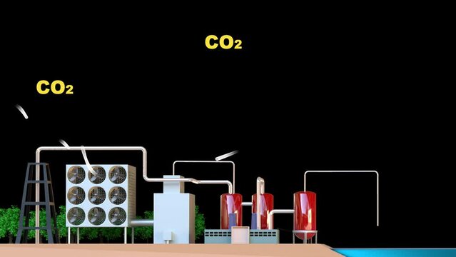 Carbon dioxide capture. Direct air capture for carbon dioxide capture