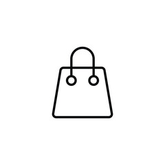 Shopping Bag icon design with white background stock illustration