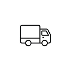 Truck icon design with white background stock illustration