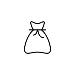 Moeny Bag icon design with white background stock illustration