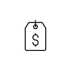 Price Tag icon design with white background stock illustration