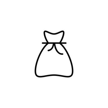 Moeny Bag icon design with white background stock illustration