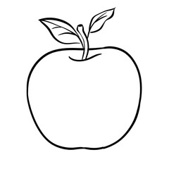 Apple Hand Drawn Line Sketch