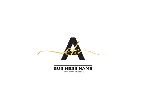 Feminine AEK eak Signature Logo Letter For Store